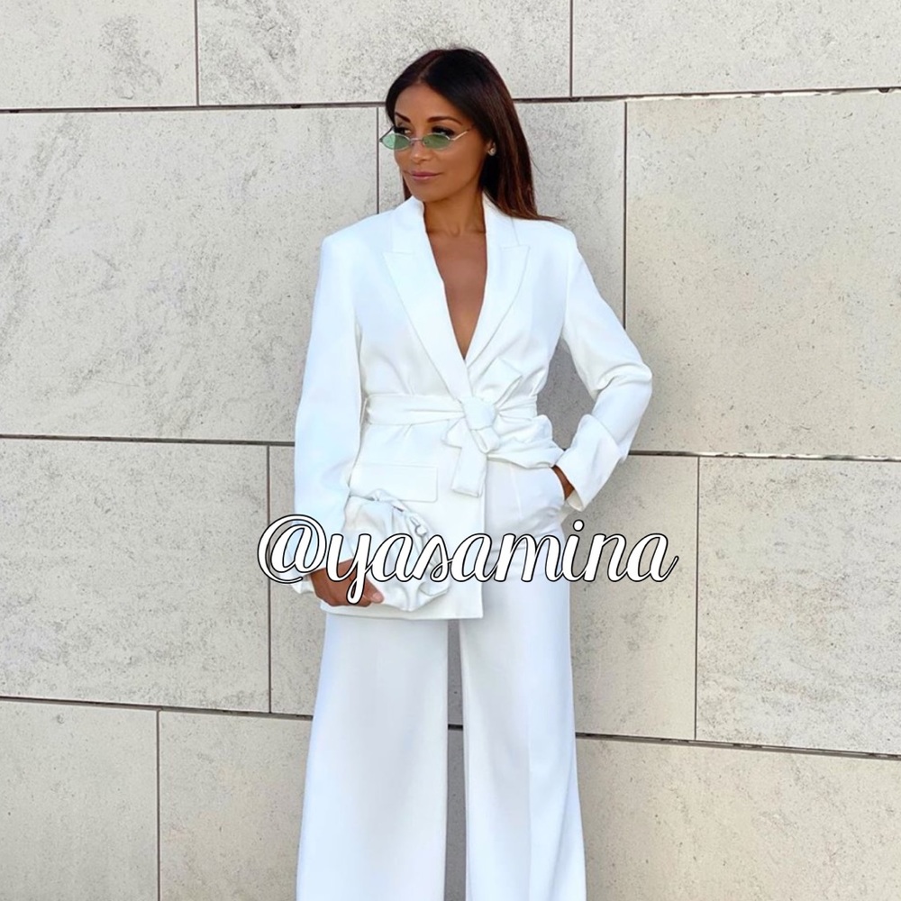 Zara belted blazer+ pants bloggers favorite - Picture 3 of 16